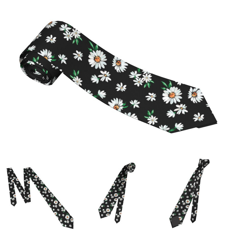 Daisy Flower kaelaside meeste siidist polüester 8 cm klassikalised kaelasidemed meeste särgi tarvikud pulmaäri