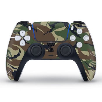 Αυτοκόλλητο δέρματος Camouflage για χειριστήριο PS5 Skin Handle Controller Skin Sticker PS5 Controller Skin Game Handle Skin Sticker