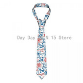 Punaste ja siniste vektortriipudega Ankur Unisex kaelaside vabaaja polüester 8 cm kaelasidemed meeste aksessuaarid Cravat pulmapidu