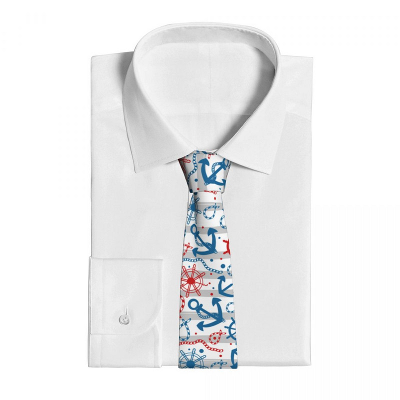 Punaste ja siniste vektortriipudega Ankur Unisex kaelaside vabaaja polüester 8 cm kaelasidemed meeste aksessuaarid Cravat pulmapidu