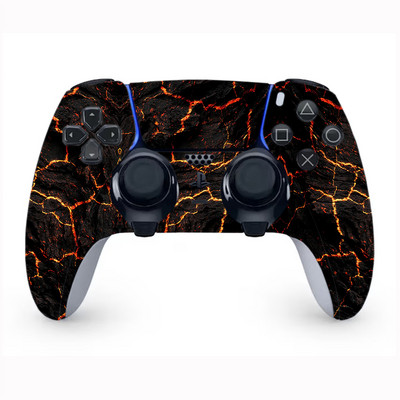 Kreatív terepszínű vinil bőrmatrica PS5 élvezérlőhöz, fogantyúbőr matrica PS5 élvezérlőhöz, nyél bőréhez