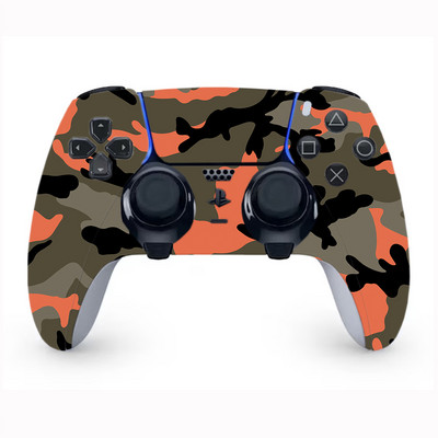 Kreatív terepszínű vinil bőrmatrica PS5 élvezérlőhöz, fogantyúbőr matrica PS5 élvezérlőhöz, nyél bőréhez