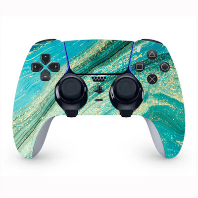 Kreatív terepszínű vinil bőrmatrica PS5 élvezérlőhöz, fogantyúbőr matrica PS5 élvezérlőhöz, nyél bőréhez