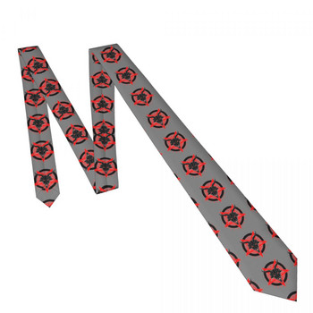 Ανδρική γραβάτα Κλασική Skinny Baphomet Γραβάτες με κεφαλάκι κατσίκας Στενός γιακάς Λεπτή καθημερινή γραβάτα Δώρο