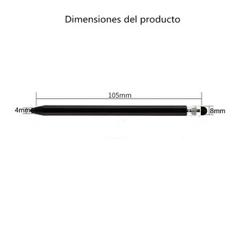 Писалка за сензорен екран Двойни накрайници за iPhone iPad Таблет Чертеж Универсален таблет Смартфон Капацитивен екран Сензорни писалки