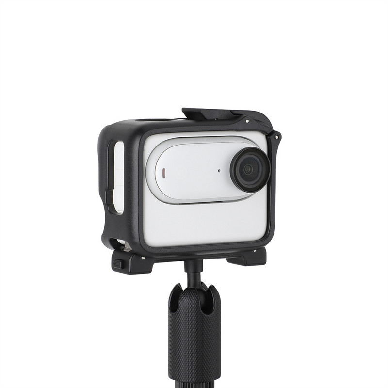 Carcasă pentru cadru pentru instalație de cameră de acțiune pentru Insta360 Go3, carcasă dură, cușcă de protecție, rezistență la cădere, accesorii de montare rezistente la șocuri