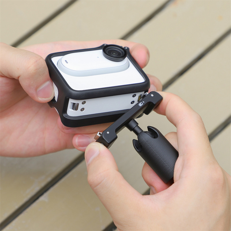 Carcasă pentru cadru pentru instalație de cameră de acțiune pentru Insta360 Go3, carcasă dură, cușcă de protecție, rezistență la cădere, accesorii de montare rezistente la șocuri