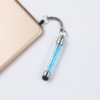 Stylus capacitiv cu pandantiv de cristal Stilo universal pentru ecran tactil Creion tactil pentru telefon mobil Pen stilou capacitiv pentru telefon