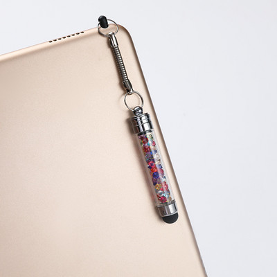 Stylus capacitiv cu pandantiv de cristal Stilo universal pentru ecran tactil Creion tactil pentru telefon mobil Pen stilou capacitiv pentru telefon