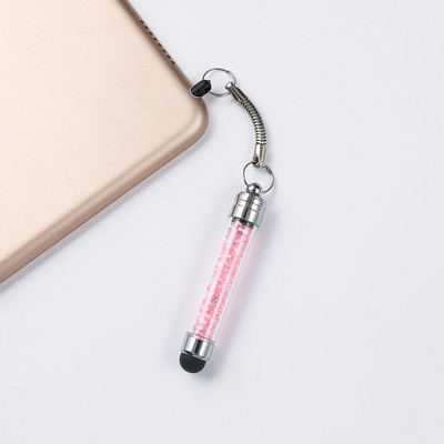 Stylus capacitiv cu pandantiv de cristal Stilo universal pentru ecran tactil Creion tactil pentru telefon mobil Pen stilou capacitiv pentru telefon