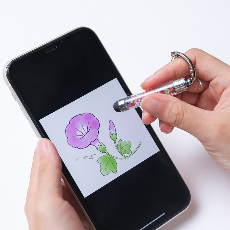 Stylus capacitiv cu pandantiv de cristal Stilo universal pentru ecran tactil Creion tactil pentru telefon mobil Pen stilou capacitiv pentru telefon