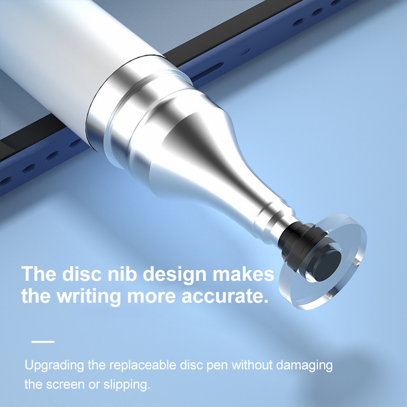 2 az 1-ben kapacitív ceruza érintőképernyőhöz Stylus toll ipad érintőceruzához mobiltelefonhoz Univerzális kapacitív ceruza telefonhoz