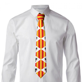 Ανδρική γραβάτα Classic Skinny Flag Of The Kingdom Of Sicily Γραβάτες Στενό Γιακά Λεπτό Casual Αξεσουάρ γραβάτα Δώρο
