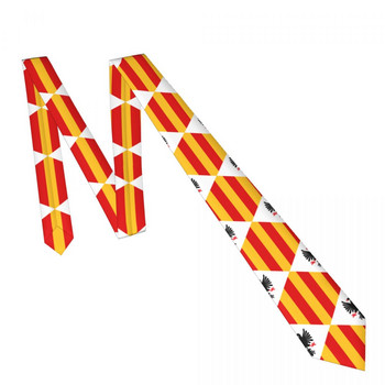 Ανδρική γραβάτα Classic Skinny Flag Of The Kingdom Of Sicily Γραβάτες Στενό Γιακά Λεπτό Casual Αξεσουάρ γραβάτα Δώρο