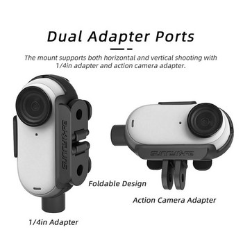 За Insta360 GO 3 Frame Thumb Camera Adapter Extension Bracket Horizontal and Vertical Shot Border For Insta360 Go3 Аксесоари