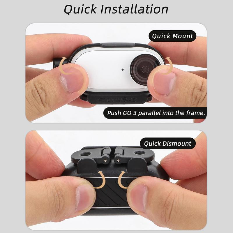 Insta360 GO 3 raamiga pöidlakaamera adapteri pikendusklamber Horisontaalne ja vertikaalne võttepiir Insta360 Go3 tarvikute jaoks
