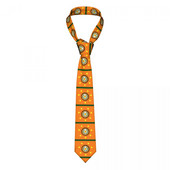 Įprastas strėlės antgalio plonas vėliava iš Cherokee Nation Kaklaraištis Plonas kaklaraištis vyrams Vyriški aksesuarai Paprastumas vakarėliui, iškilmingam kaklaraištis