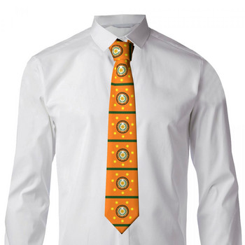 Casual Arrowhead Skinny Flag Of The Cherokee Nation Necktie Λεπτή γραβάτα για άντρες Αντρικά αξεσουάρ Απλότητα για επίσημη γραβάτα για πάρτι