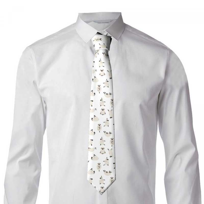 Meeste lips Klassikaline kõhn armas lambajooga poosid kaelasidemed kitsa kraega õhuke vabaaja lipsu tarvikud kingitus