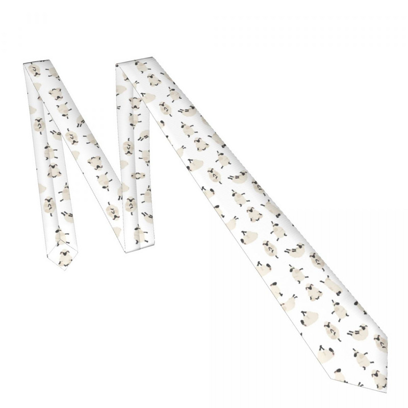 Meeste lips Klassikaline kõhn armas lambajooga poosid kaelasidemed kitsa kraega õhuke vabaaja lipsu tarvikud kingitus