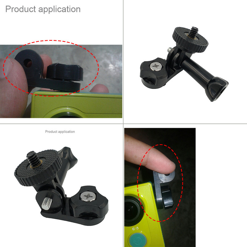 2 vnt Go pro Priedai Trikojis tvirtinimo adapteris, skirtas Gopro 9 8 7 6 5 SonyAee AS15 AS30 AS100V Xiaoyi 4K Sj4000 Sj7DJI OSMO H8sss