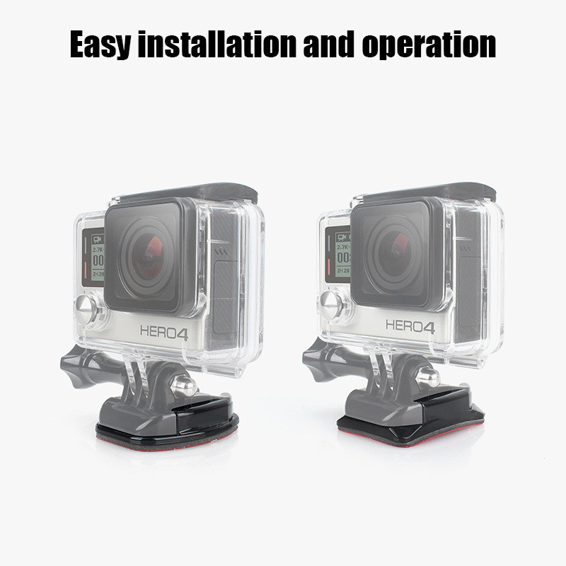 Pentru Gopro Hero11/10/9 Accesorii pentru camere sportive Arc/Bază plată cu adeziv Cască de înaltă calitate Bază fixă