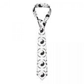 Kaklaraištis vyrams Oficialūs siauri kaklaraiščiai Klasikiniai vyriški katės žuvies kaulai Yin Yang baltas juodo rašto vestuvinis kaklaraištis džentelmeno siauras