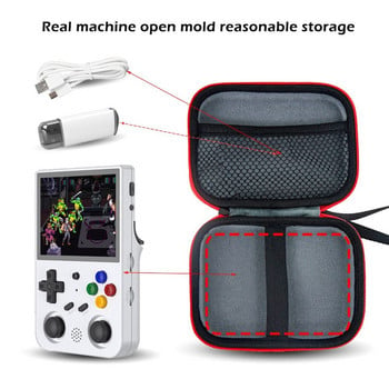 Преносима чанта за съхранение за Miyoo Mini Plus/Anbernic RG35XX Handheld Game Player Калъф EVA Hard Portable Video Game Console Cover