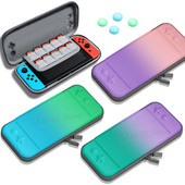 Naujas „Gradient“ spalvingas nešiojimo krepšys „Nintendo Switch“ priedams „Nintend Switch“ įbrėžimams atsparus „Hard Shell Protect Case“ rankinė