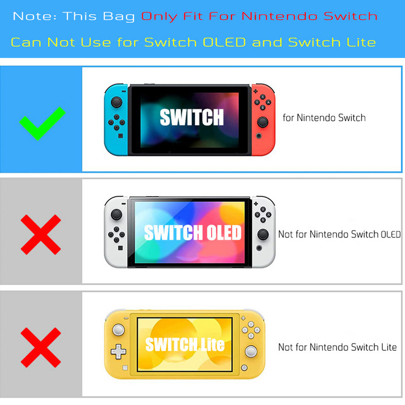 Naujas „Gradient“ spalvingas nešiojimo krepšys „Nintendo Switch“ priedams „Nintend Switch“ įbrėžimams atsparus „Hard Shell Protect Case“ rankinė