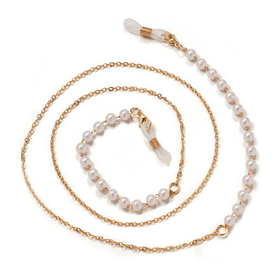 Fashion Pearl Kaukės Grandinėlės Akinių grandinėlė Moterims Retro metaliniai Akiniai nuo saulės Virvelės Akiniai Laido laikiklis Kaklo dirželis Dropshipping