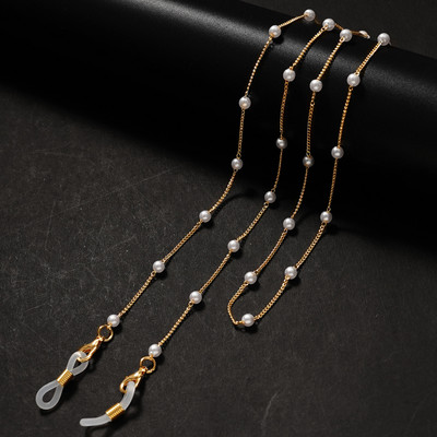 Fashion Pearl Mask Chains Αλυσίδες γυαλιών για γυναίκες Ρετρό μεταλλικά γυαλιά ηλίου Κορδόνια γυαλιών Κορδόνι θήκης λαιμού Dropshipping