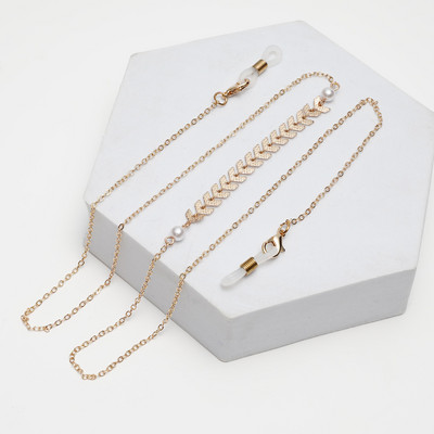 Μάσκα γυαλιά ηλίου Αλυσίδες για γυναίκες άντρες Μαύρο χρυσό Ασημί Χρώμα κράμα χάντρες Αντιολισθητικές αλυσίδες Μόδα γυαλιά αξεσουάρ Χονδρική