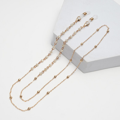 Μάσκα γυαλιά ηλίου Αλυσίδες για γυναίκες άντρες Μαύρο χρυσό Ασημί Χρώμα κράμα χάντρες Αντιολισθητικές αλυσίδες Μόδα γυαλιά αξεσουάρ Χονδρική