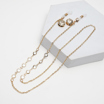 Μάσκα γυαλιά ηλίου Αλυσίδες για γυναίκες άντρες Μαύρο χρυσό Ασημί Χρώμα κράμα χάντρες Αντιολισθητικές αλυσίδες Μόδα γυαλιά αξεσουάρ Χονδρική