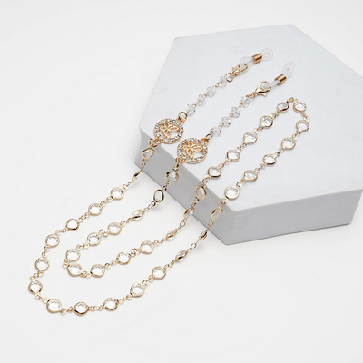 Μάσκα γυαλιά ηλίου Αλυσίδες για γυναίκες άντρες Μαύρο χρυσό Ασημί Χρώμα κράμα χάντρες Αντιολισθητικές αλυσίδες Μόδα γυαλιά αξεσουάρ Χονδρική