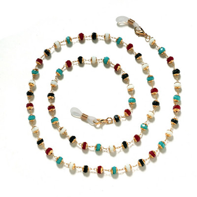 Divat Gyöngymaszk Láncok Szemüveglánc Női Retro Fém Napszemüvegek Zsinórok Szemüvegek Zsinórtartó Nyakpánt Dropshipping