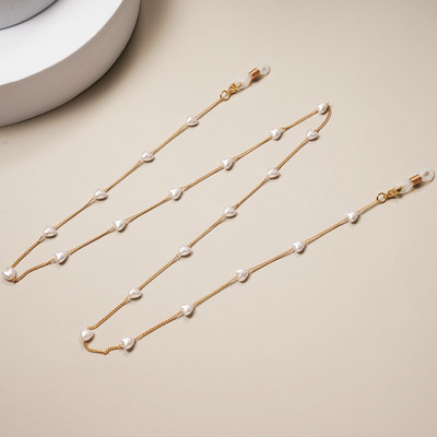 Divat Gyöngymaszk Láncok Szemüveglánc Női Retro Fém Napszemüvegek Zsinórok Szemüvegek Zsinórtartó Nyakpánt Dropshipping