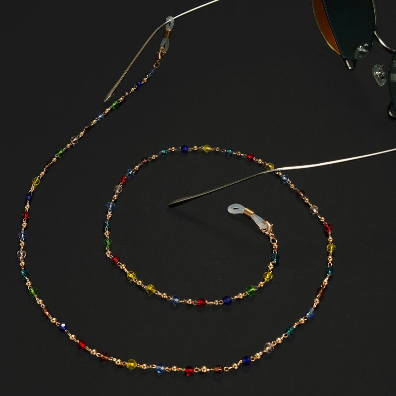 Divat Gyöngymaszk Láncok Szemüveglánc Női Retro Fém Napszemüvegek Zsinórok Szemüvegek Zsinórtartó Nyakpánt Dropshipping