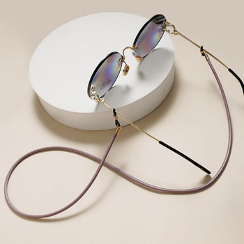 Верижка за очила за четене Мъжки 70 см слънчеви очила от PU кожа, ремък за каишка, колие, верижка за очила, шнур за очила, ретро аксесоар за декорация