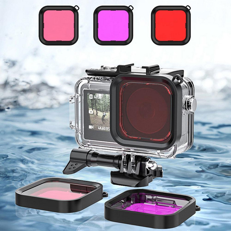 DJI Osmo Action 4 kaamera veekindla korpuse tarvikud kaitsev kaamera kest sukeldumiskorpus X1E5