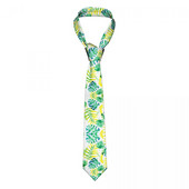 Tropical Leaves Kaklaraištis Vyrams Kasdienis poliesteris 8 cm Klasikiniai augaliniai kaklo kaklaraiščiai vyrams Aksesuarai Gravatas Biuras
