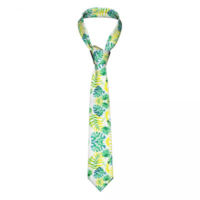 Tropical Leaves Kaklaraištis Vyrams Kasdienis poliesteris 8 cm Klasikiniai augaliniai kaklo kaklaraiščiai vyrams Aksesuarai Gravatas Biuras