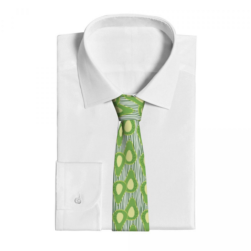Doodle Avocado Nyakkendő Uniszex Poliészter 8 cm Nyakkendők Férfi Divat Keskeny öltöny Kiegészítők Cravat Party
