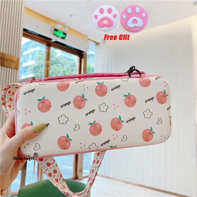 12 cm * 26 cm * 5 cm fructe curea de umăr portabilă șnur geantă de depozitare de călătorie pentru cutia de consolă de jocuri Nintendo Switch Carcasă de acoperire