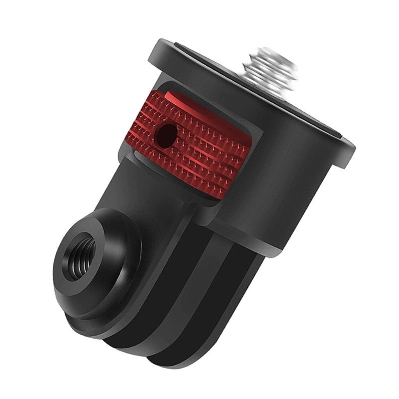 Mini Tripod Mount Προσαρμογέας αλουμινίου 360 Περιστρεφόμενος Δίσκος Ενισχυμένος 1/4" Screw Drop Αποστολή