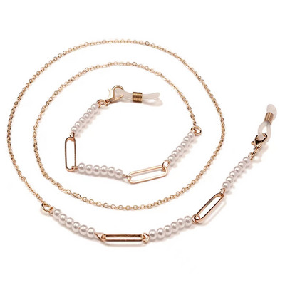 Divat Szemüvegek Gyöngyös Szemüveglánc Női Nyári Százszorszép Virág Gyöngyök Akasztók Maszk szíj Kézzel készített nyaklánc Napszemüveg Fánk