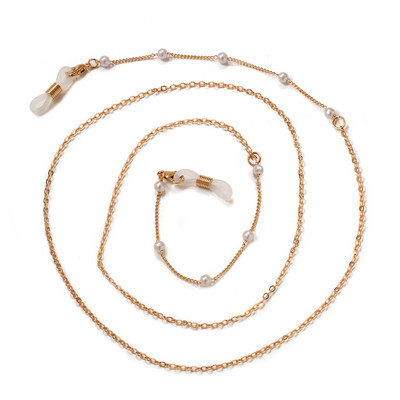 Divat Szemüvegek Gyöngyös Szemüveglánc Női Nyári Százszorszép Virág Gyöngyök Akasztók Maszk szíj Kézzel készített nyaklánc Napszemüveg Fánk