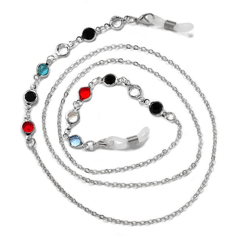 Divat Szemüvegek Gyöngyös Szemüveglánc Női Nyári Százszorszép Virág Gyöngyök Akasztók Maszk szíj Kézzel készített nyaklánc Napszemüveg Fánk