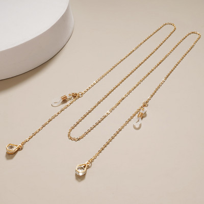 Fashion Pearl Mask Ketid Prillikett naistele Retro metallist päikeseprillid Paelad Prillid Juhtmehoidja Kaelarihm Dropshipping